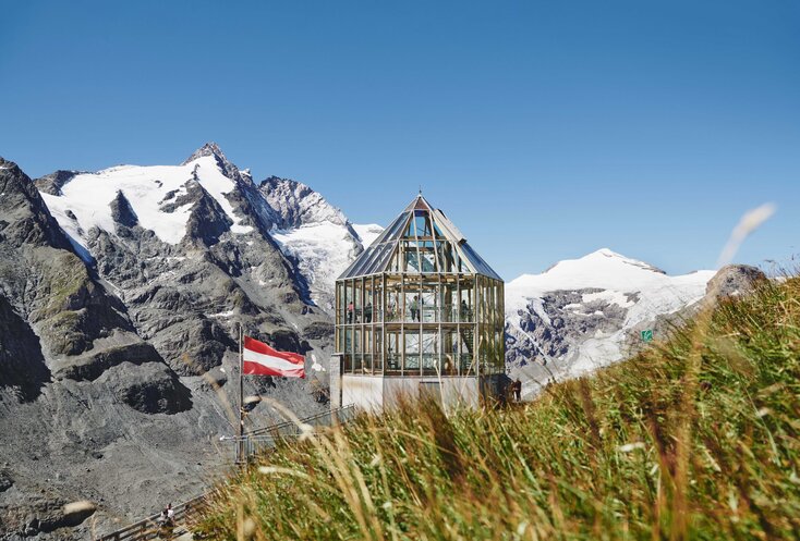 Wilhelm-Swarovski-Beobachtungswarte oberhalb der Kaiser-Franz-Josefs-Höhe | © grossglockner.at/Michael Königshofer